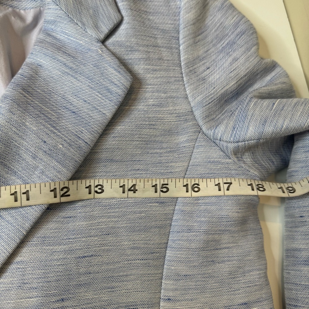 Banana Republic Heathered light blue Blazer size 6 - Picture 6 of 8